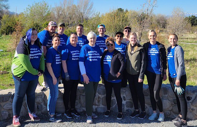 theLHMcompany's tweet photo. Larry H. Miller once said, “Go about doing good until there’s too much good in the world.” We take that message to heart every day, but it has a special meaning during our annual Week of Service. Thank you to all who participated! #LHMValues https://t.co/vOVB3zovH7