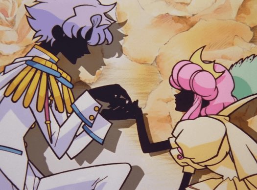 Anything like that, most of the main characters are homosexual or implied to be bisexual. Another important theme in this series is gender roles. Utena’s goal is to become a prince the series constantly asks “what does it mean to be a prince?” which really means “what does it-