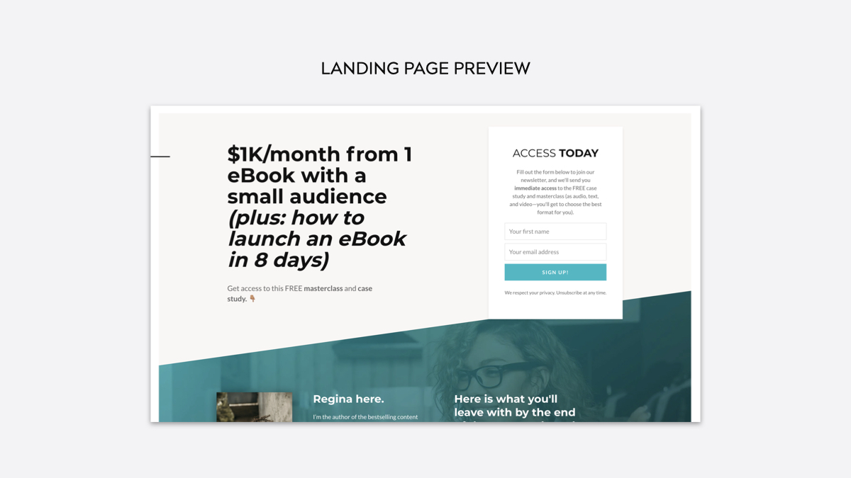 Where do we go from here to improve our results with our sales email sequence?#1: Well, first off, we're happy with our conversion rates on organic search engine visitors. Almost 40% of people sign up to the free email course from our landing page, then 6% of those people buy.