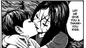 Para quem não acredita que Ada pode atrair até mesmo menores de idade, Tomie já beijou uma criança. Uma das cenas mais polêmicas do mangá!!!Ainda acreditam que Ada não irá tentar se envolver romanticamente com algum dos dois protagonistas - Boruto e Kawaki?