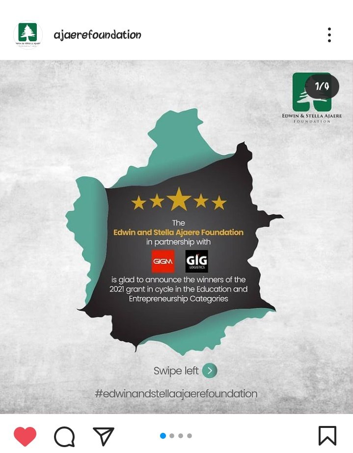 HelpCampus's tweet image. Campushelp wins their first grant 🥰🥰 from @AjaereFoundatn .. God bless the foundation.. #technology #designyouroraimowatch #startups #innovations