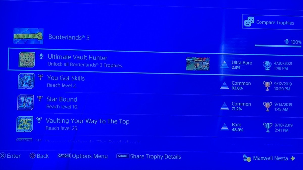 CLAPTR4P20's tweet image. Shit to the fuck yes just platinum trophied BL#3. Yeah yeah!!!!!!!!!!!