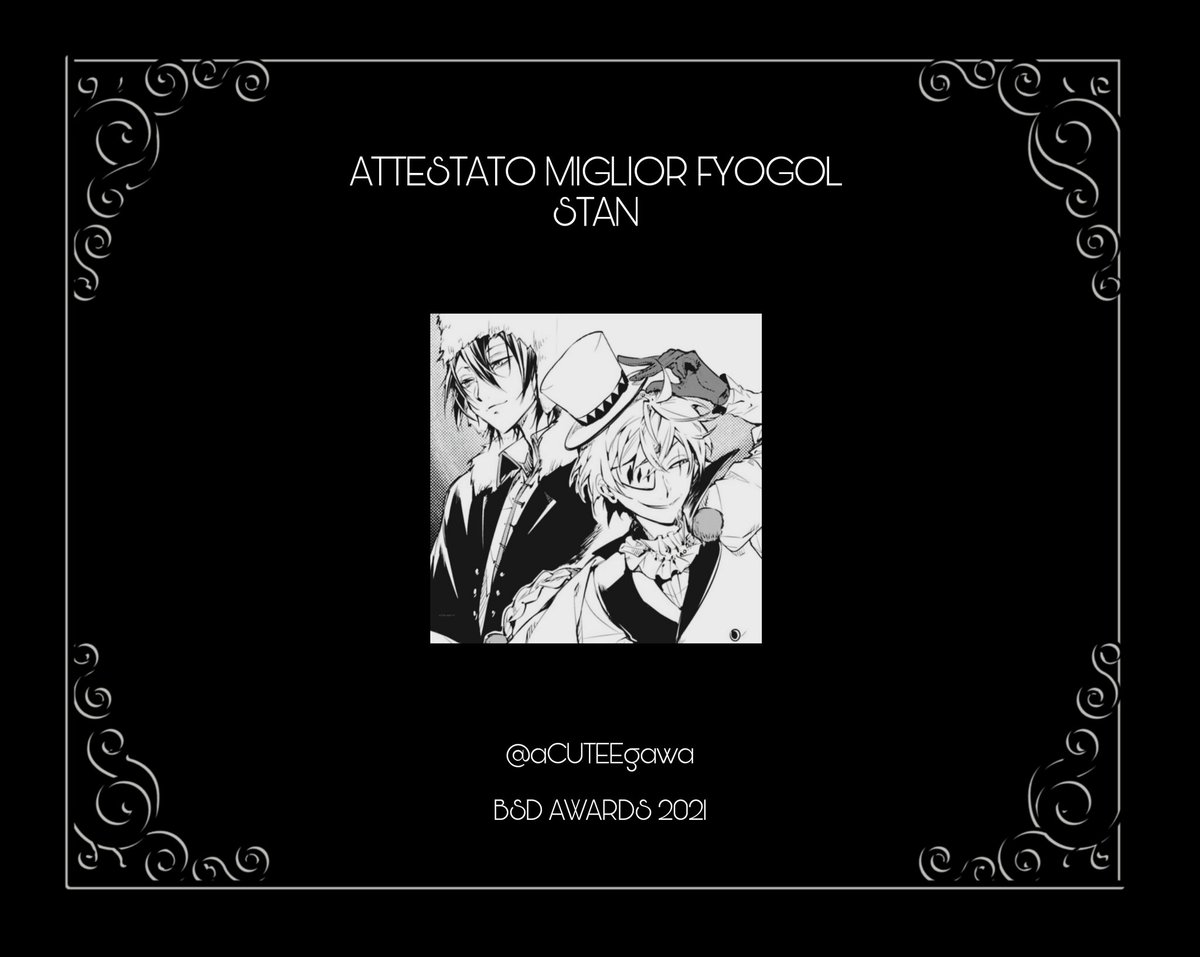 BSDAWARDS_IT's tweet photo. BEST FYOGOL STAN

Congratulazioni @aCUTEEgawa https://t.co/TuybIWCEiz
