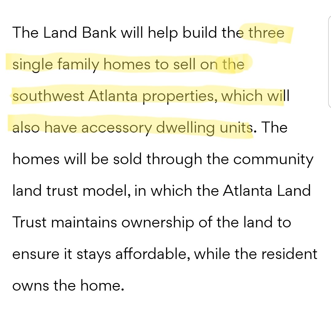 But out of 490 usable parcels, only 4 will be built out. And conveniently the city all of the sudden is ok with building ADUs. But only on these sites. No mention was made of the much needed rezoning ordinance or the variance process they will go through to build these homes. 4/