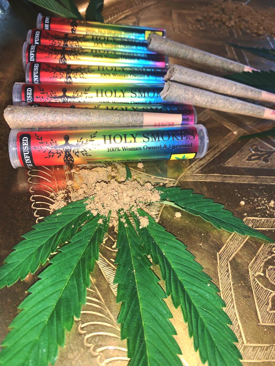 Welcome aboard Holy Smokes! Charlene Bohbot from the medical cannabis market has her brought bubble hash infused prerolls to the recreational industry with her woman owned operation. #supportwomanowned

Now available at all Evergreen Market locations!