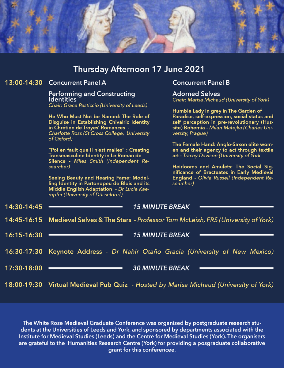 WRMedieval's tweet photo. ✨Our programme is set, and our registration is open! ✨
Check out our incredible line-up below ⬇️ and register for the conference here: https://t.co/NcrH1SGd3U https://t.co/a5EoaWanwX