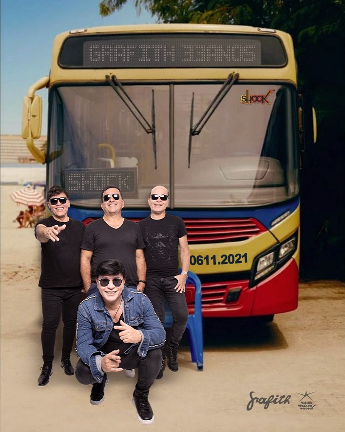 grafithoficial's tweet photo. Atenção, passageiros! Expresso Banda Grafith com destino ao #Grafith33Anos na Shock Show. Confira a numeração do ônibus em seu bilhete 📄e aguarde novas instruções 🚍⠀
⠀
#vaisershockante #emnovembro #aniversário #grafith #bandagrafith https://t.co/pXHFLlfeMm
