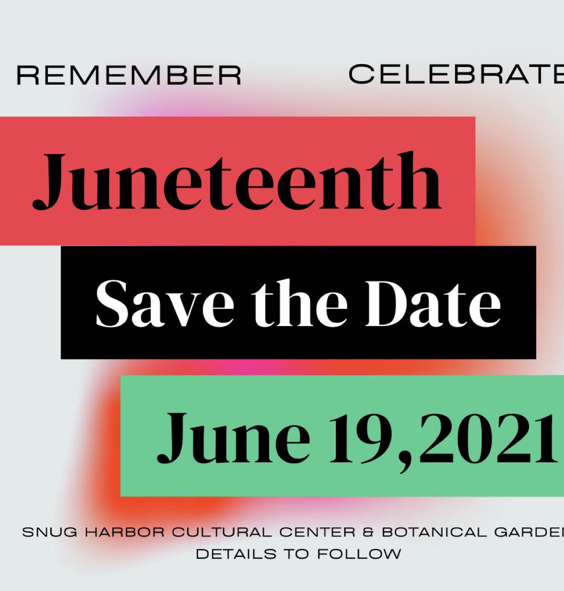 janetlleslie's tweet photo. Save the date Sat. June 19, 2019 from 10-3 PM. Join @GiftofL along with other Staten Island Community Partners & Organizations for a Juneteenth Celebration @ncnwsi @mnmeyers @SnugHarborCCBG #juneteenth #celebrate #educate #statenisland #statenislandevents #snugharborccbg https://t.co/0KDuXbtV6U