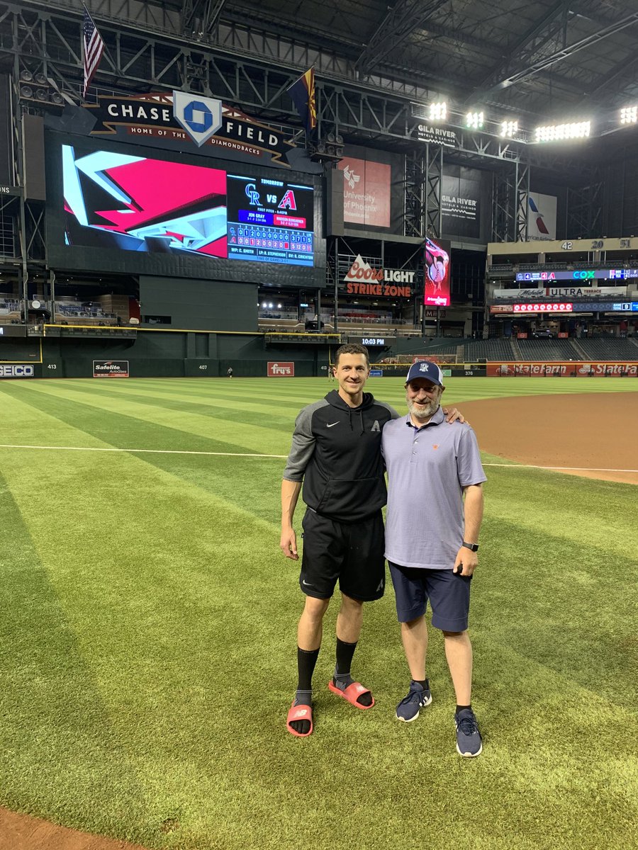 Awesome night for me &amp; most of the <a href="/RhodyBaseball/">Rhody Baseball</a> team at Chase Field last night.  Love seeing  <a href="/NickAhmed13/">Nick Ahmed</a> play in person! Proud Uncle..