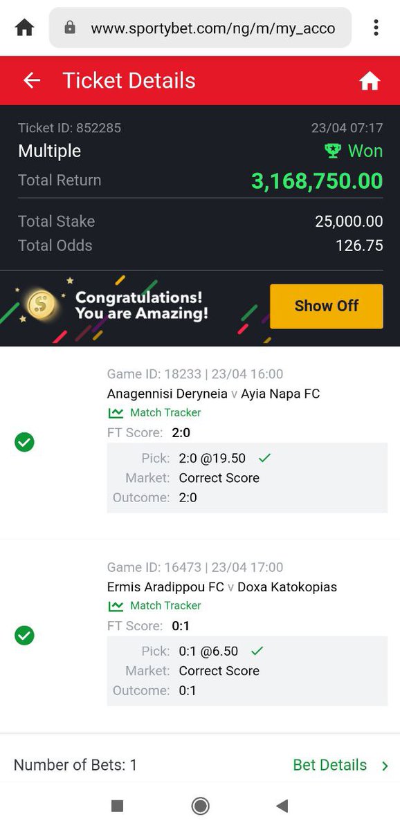 6ODDS ROLLOVER (DAYS)START WITH 1000 NAIRA1000 X 6ODDS : 6000naira6000 X 6ODDS : 3600036000 X 6ODDS : 216000216000 X 6ODDS : 1296000(NOTE THIS ROLLOVER IS FREE )JOIN THE ROLLOVER CHANNELLINK: https://t.me/joinchat/VUTOcQzdopgqMKGC #Ad