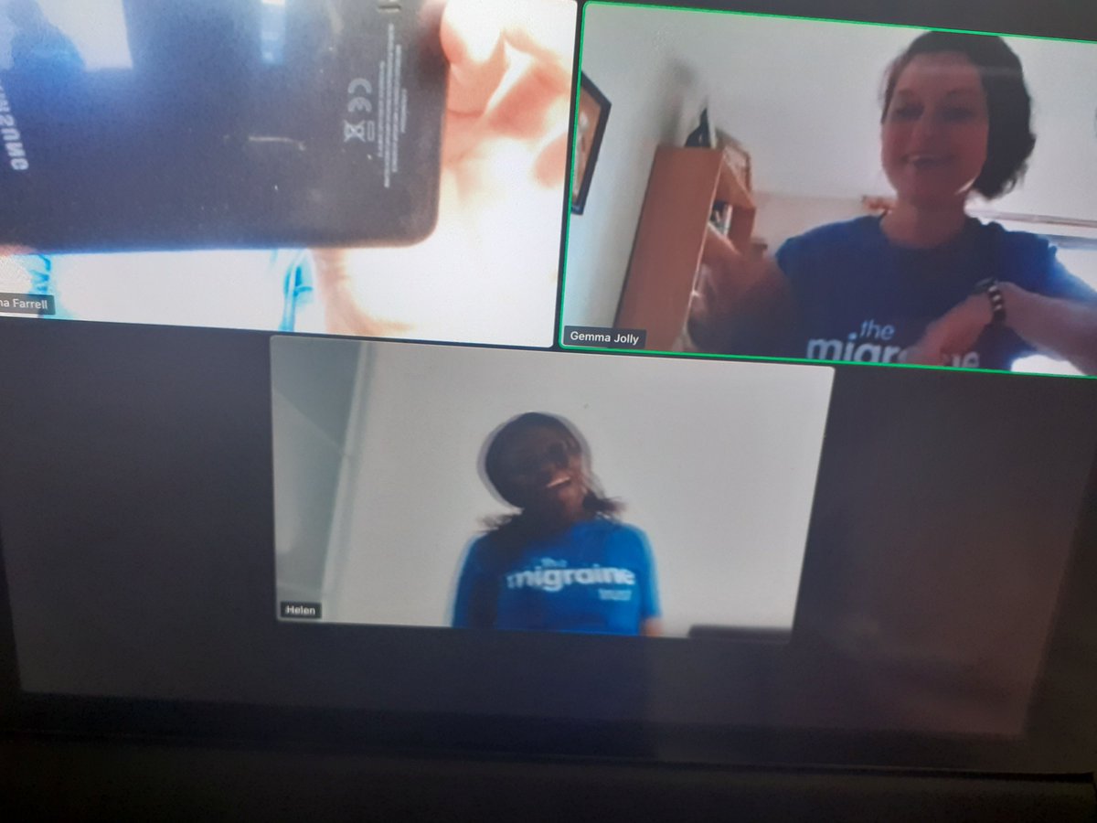 We’ve just finished our Zoom danceathon for the #CaptainTom100! It was fun, but our feet are sore now! We did it to raise funds to help people with #migraine, and you can donate here if you’d like to support us.  
captaintom100.virginmoneygiving.com/giving/captain…