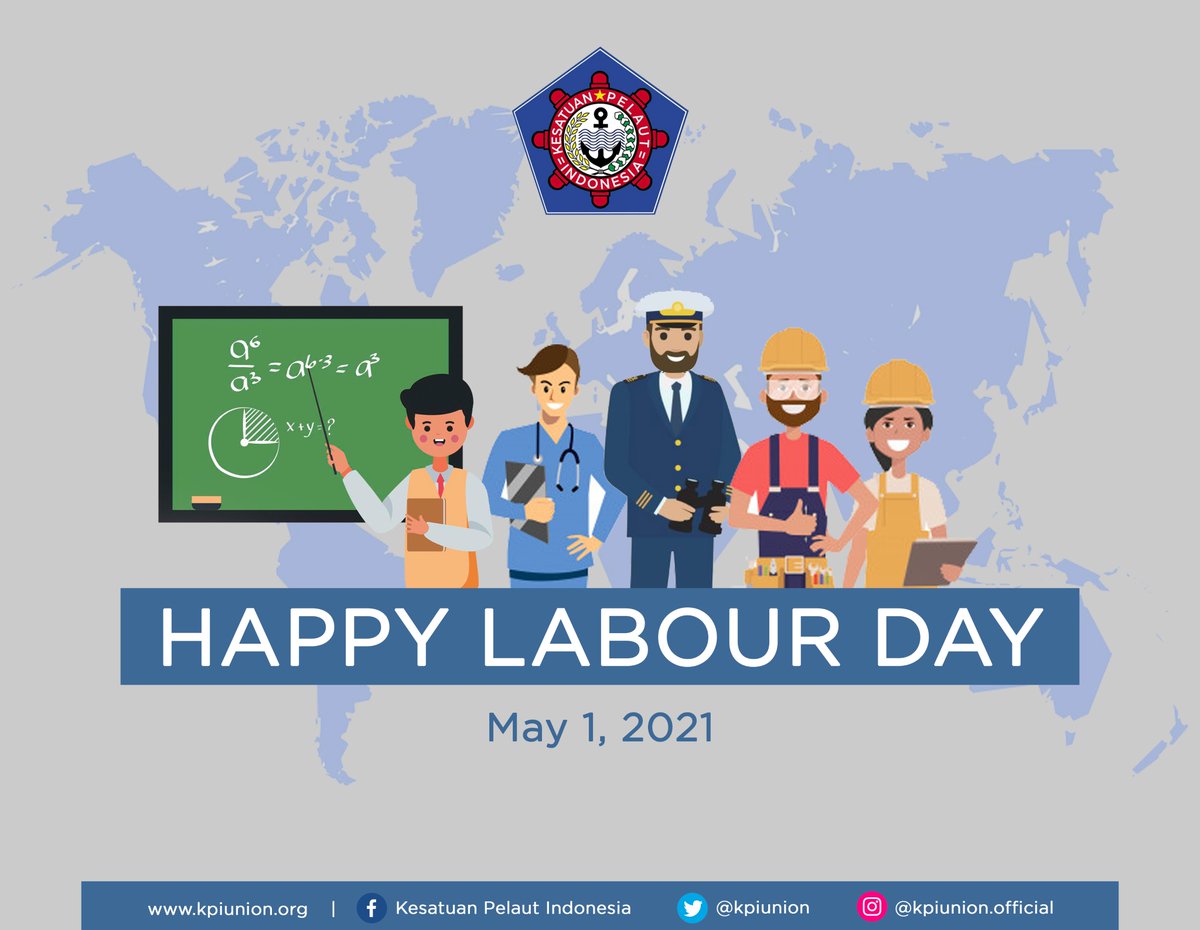 KPIUnion's tweet photo. Happy Labour Day, 2021

#mayday #labourday #hariburuh #hariburuh2021 #kpiunion #pelautmilenial #proudtobeseafarer https://t.co/XuV0BQw5ET
