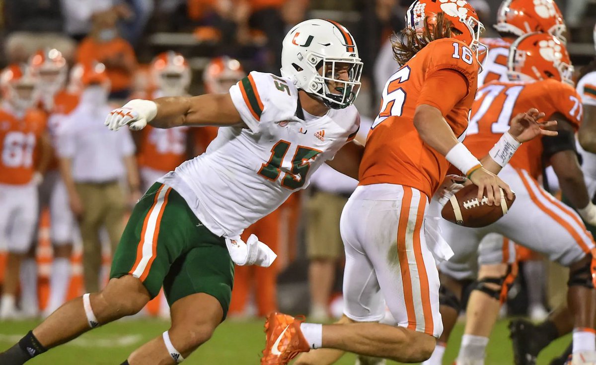 univmiami's tweet photo. Two #umiami defensive ends chosen in the NFL Draft’s first round. https://t.co/AdgzwHIzyg https://t.co/LA3usfDhd4