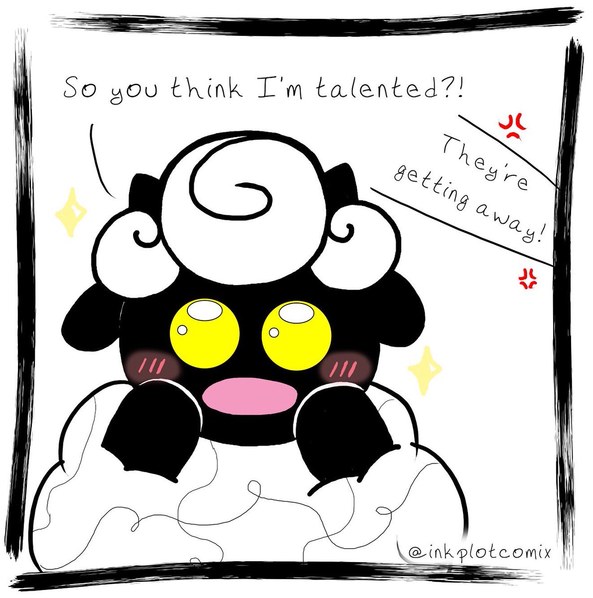 inkplotcomix's tweet photo. “Honestly, if I had my art #stolen from a museum, I’d be honored. You like my work so much, you’ll commit a crime for it? Bro 💞” - Sketch #webcomic #webtoon #webcomics https://t.co/rrZ6IS1VQk