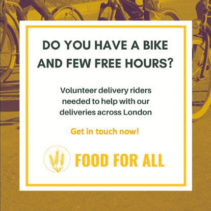 Urgent volunteers needed to help feed London. If you have a spare hour or so free please get in touch, we need your love! #volunteering #urgent #foodlislove