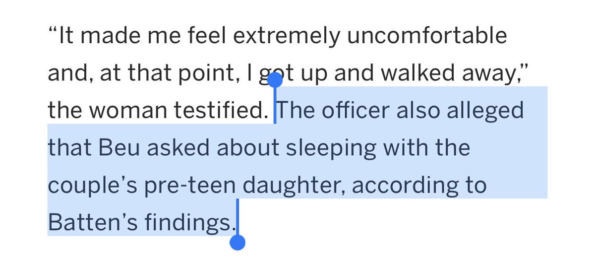 Just to be clear, there’s no such thing as “sleeping with” a pre-teen.The term for this is “rape.”According to the article, city officials wanted a harsher punishment of 180 days suspension without pay and demotion, but since he was suspended with pay, judge denied that.  https://twitter.com/fordfischer/status/1388168263700566016