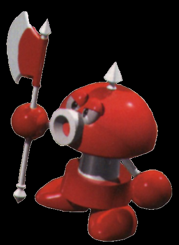 backontheteam's tweet photo. Here's the original 3D render from Super Mario RPG. I tried to get as close as possible. The axe was probably the hardest thing to model, but I spent the most time trying to figure out lighting, which I still don't really get. Also couldn't get the belly as shiny as the original. https://t.co/vFjRlIHGYG