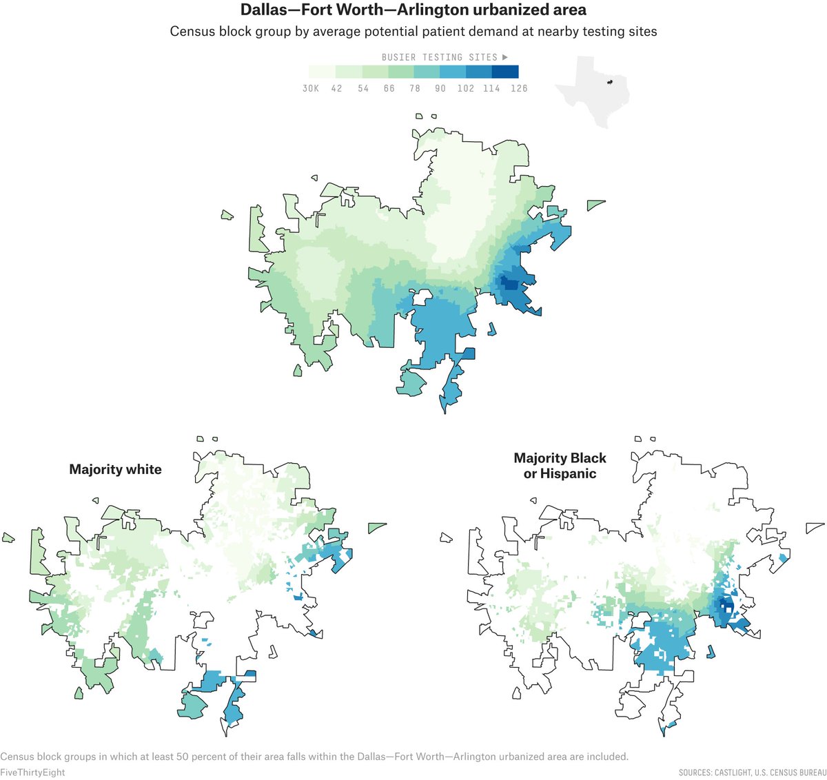 This exploration of which cities in the US have the biggest racial discrepancies in access to COVID-19 testing, with  @SooRinKimm,  @MPVann,  @GraceMarie_35 and  @ryanabest: https://53eig.ht/3fQGkdN 