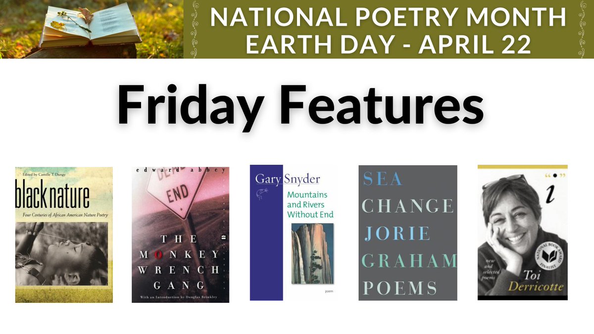 It's the last #FridayFeatures for the month of April and we're exploring both #NationalPoetryMonth and #EarthDay with these titles! Learn more about them here: library.fandm.edu/fridayfeatures