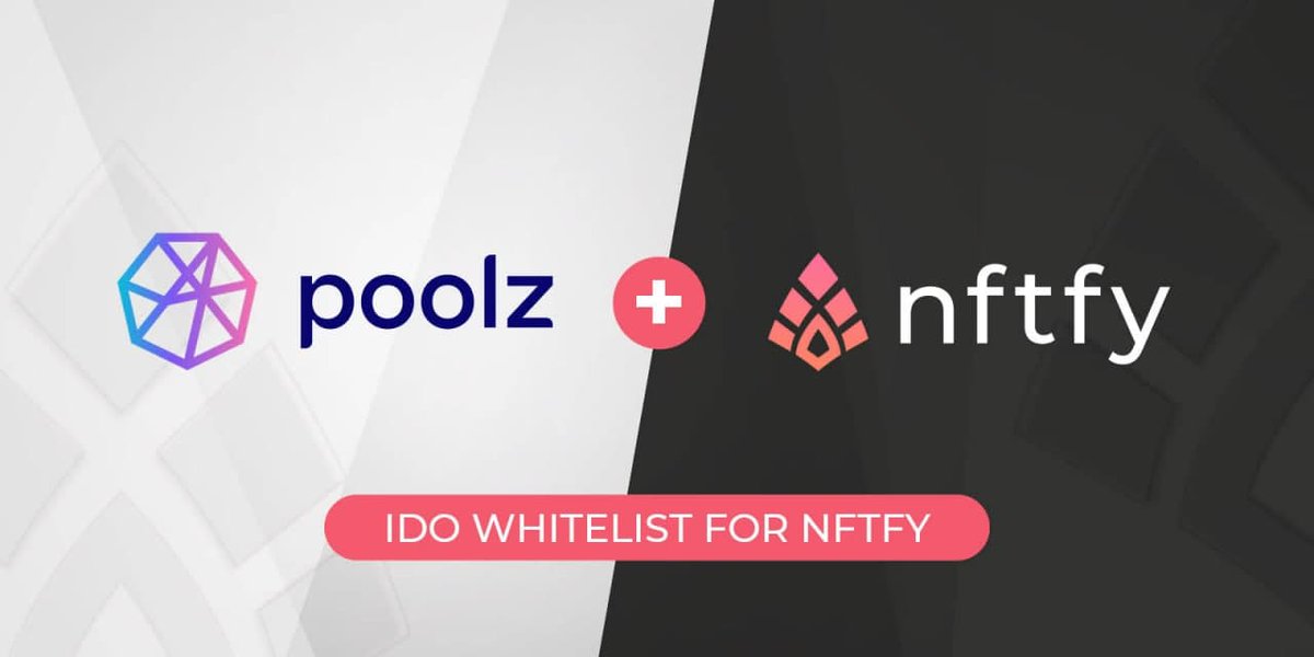 nftfyofficial's tweet image. 🎉 Nftfy Opens Whitelist for Poolz IDO 🎉

🔥 We will pick 300 winners!

✅ To participate, do the tasks on our Gleam Contest. 

👉🏽 gleam.io/4x6Yh/nftfy-wh…

📍 A person cannot win multiple times, but you can maximize your chance of winning by completing various entries!