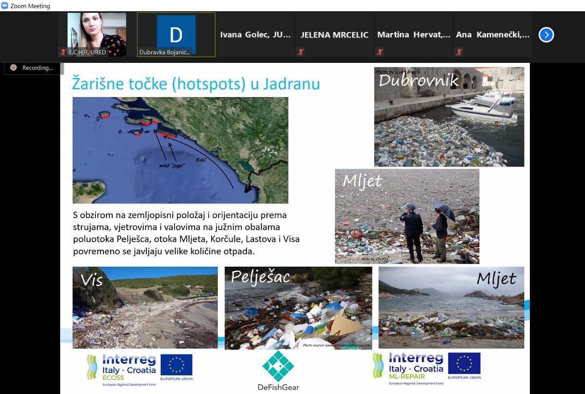 PP “Sea and Karst” with the “Public Institution for the management of protected natural areas of Dubrovnik-Neretva county”, held the third webinar! The webinar was held on Thursday, 29th of April, and gathered 30 participants! 
#ECOSS #AdriaticSea #Vis #MaliStonBay
