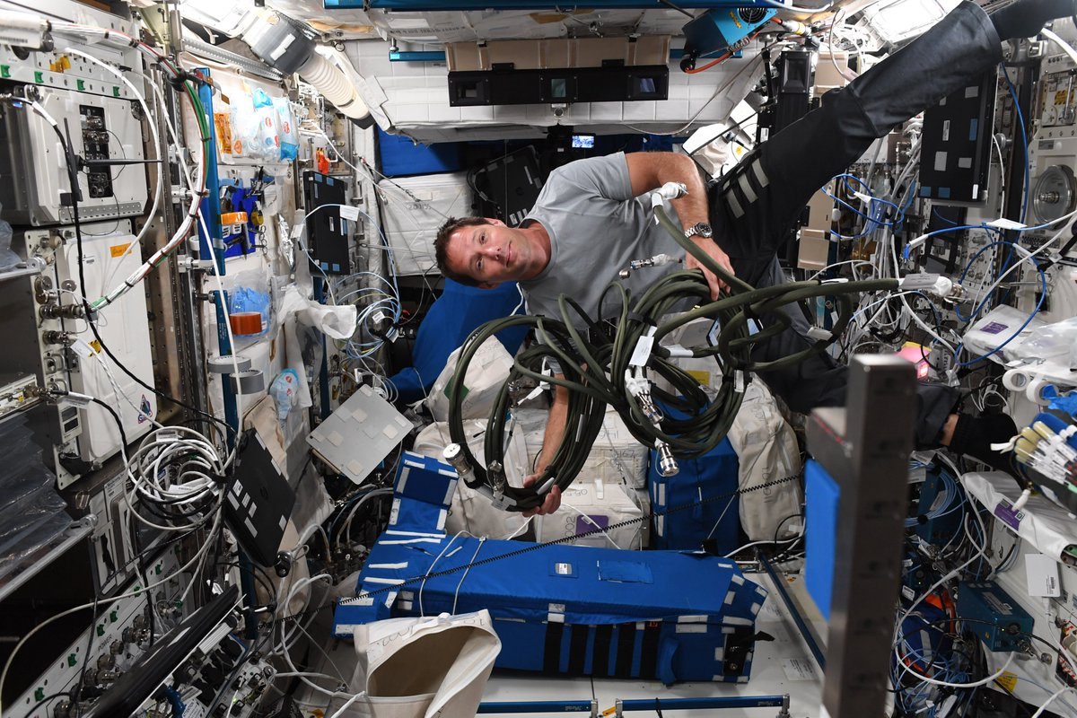 Thomas Pesquet (@thom_astro) on Twitter photo Mes retrouvailles avec l'expérience @cnes/<a href="/esa/">European Space Agency</a> GRIP ! Je l'ai testée lors d'essais préliminaires en 2010, je l'ai installée à bord de l'ISS en 2017 et je la retrouve aujourd'hui... Elle est toujours aussi complexe à manipuler 😅 #MissionAlpha
🎥esa.int/ESA_Multimedia… Mes retrouvailles avec l'expérience @cnes/<a href="/esa/">European Space Agency</a> GRIP ! Je l'ai testée lors d'essais préliminaires en 2010, je l'ai installée à bord de l'ISS en 2017 et je la retrouve aujourd'hui... Elle est toujours aussi complexe à manipuler 😅 #MissionAlpha
🎥esa.int/ESA_Multimedia…