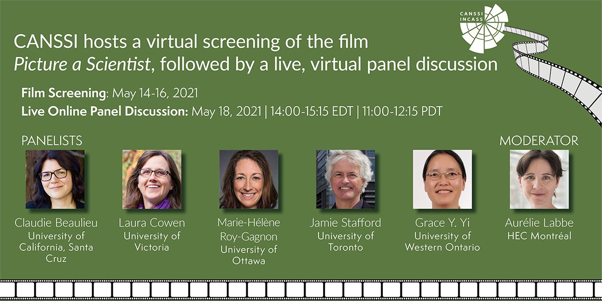 CANSSI Ontario (@canssiontario) on Twitter photo In case you missed the documentary film, “Picture a Scientist,” catch it between May 14-16, 2021 with <a href="/CANSSIINCASS/">CANSSI - INCASS</a>!
Follow up by watching #datascientists discuss the film on May 18.
Register here by May 11: bit.ly/3vxuKLX
#PictureAScientist In case you missed the documentary film, “Picture a Scientist,” catch it between May 14-16, 2021 with <a href="/CANSSIINCASS/">CANSSI - INCASS</a>!
Follow up by watching #datascientists discuss the film on May 18.
Register here by May 11: bit.ly/3vxuKLX
#PictureAScientist
