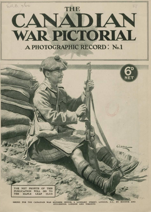 The Canadian War Pictorial, an illustrated magazine, included 4 numbers between 1916-1918. It was published by the Canadian War Records Office, the org that employed photographers.