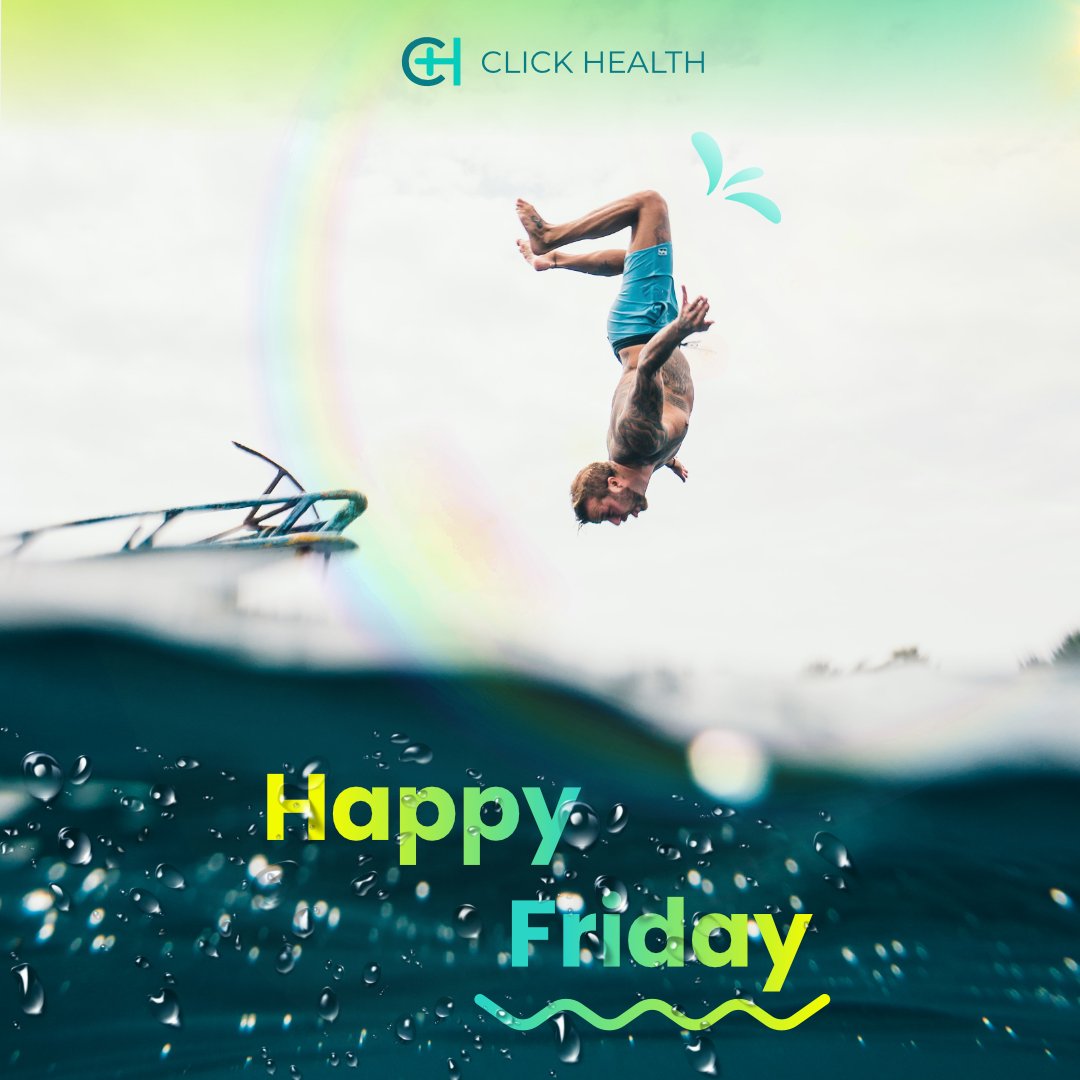 It's Friday! Time to get yourself at ease with two glorious days. Cheers to the weekend! 😀 

#clickhealth #clickdoctor #onlinepharmacy #onlinedoctor #24hourpharmacy