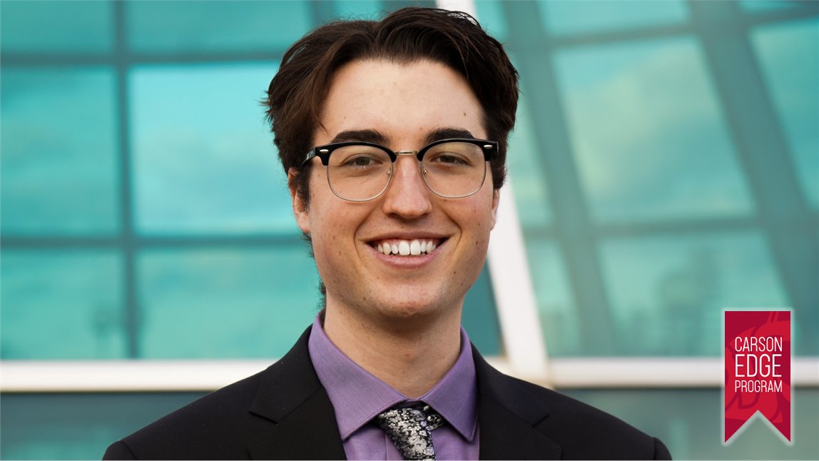 CarsonCollege's tweet image. "I learned many different things since I joined, and it has been such a sigh of relief knowing I am not on my own being a first-generation college student. This program has pushed me to become the best student I can possibly be." -Kole Lappe on the EDGE program. #FirstGenFriday