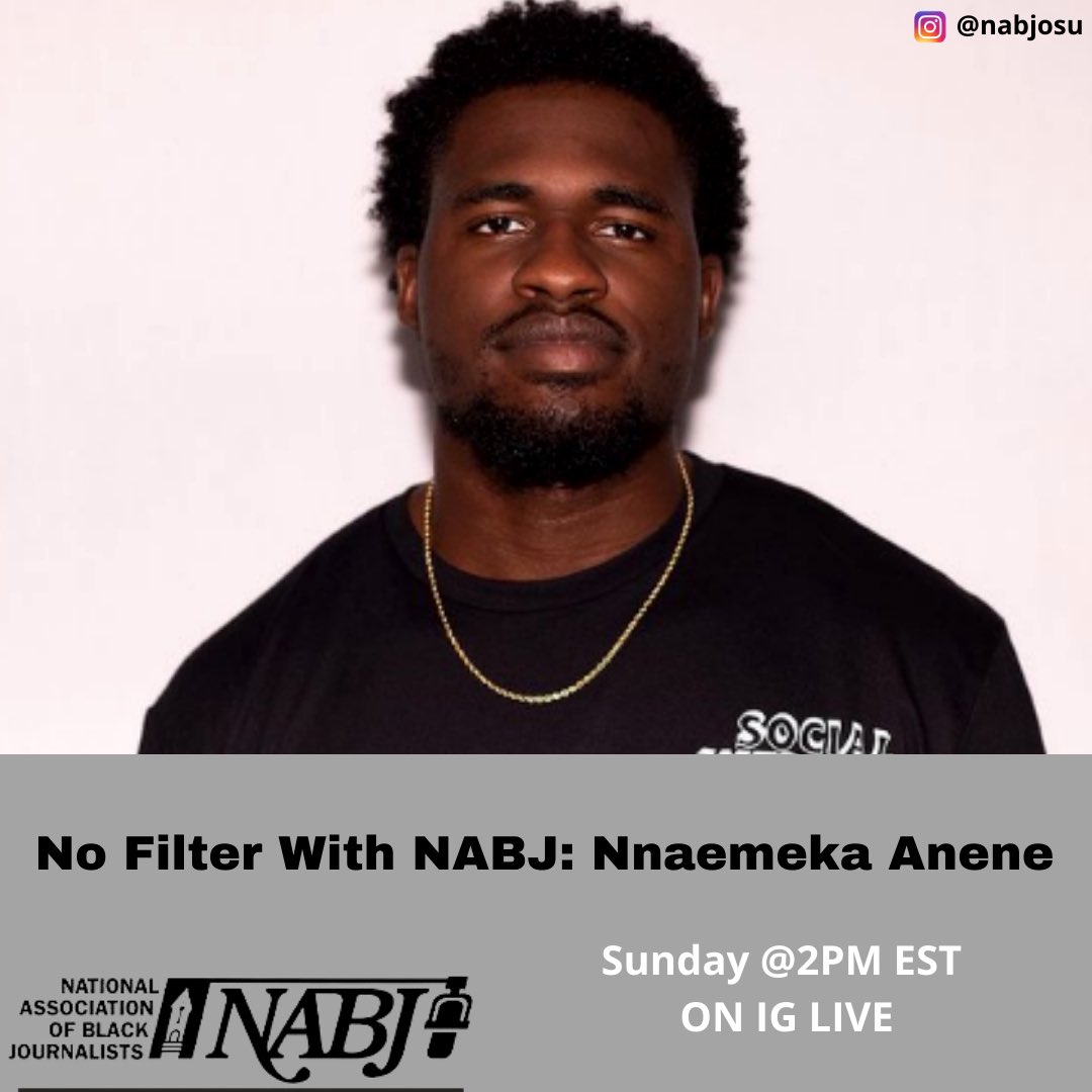 Join NABJ and <a href="/nigerian_dunker/">Call Me Nnaem.</a> for the first episode of “No Filter With NABJ.” This series will consist of chatting with a wide array of Campus/Local Leaders, Professionals, Entrepreneurs etc...#NABJ #OhioState 

Follow us on IG: <a href="/nabjosu/">NABJ at OSU</a>