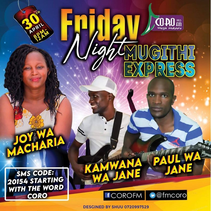 #Mugithiiiiiiiiiiiiiii
#FridayNightEXPRESSSSSSSSSSSSSSSSSSSS
tuko area
<a href="/Joywamacharia/">Joy Wa Macharia</a>