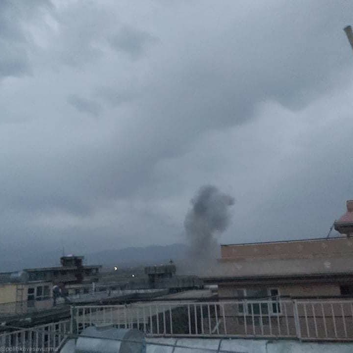 HNet24's tweet image. #Afganistan'daki #Hastane yakınında VPIED saldırısının il görüntüleri. @haber_net24