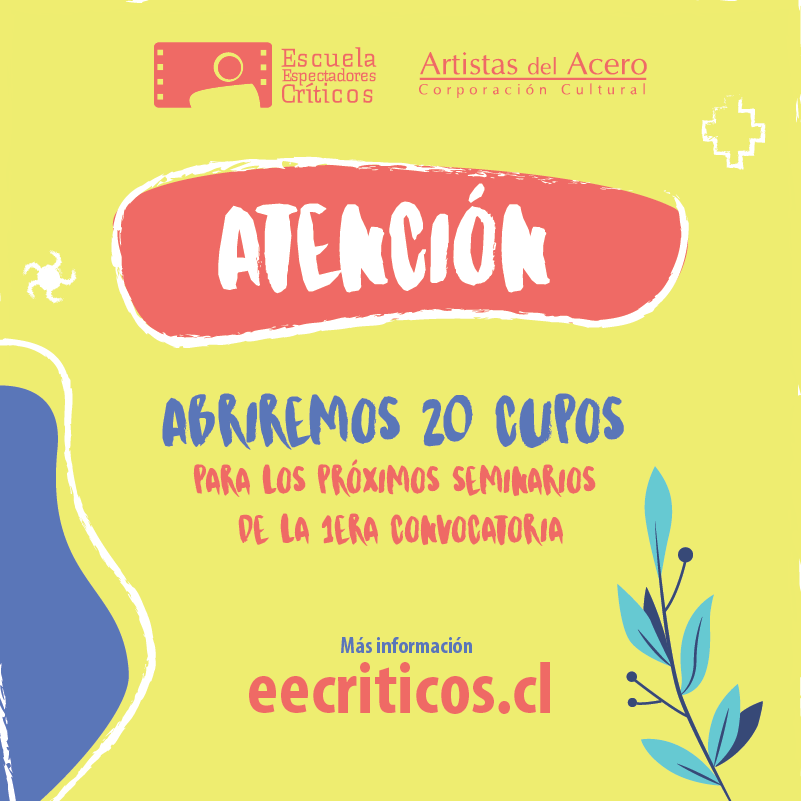 ArtistasAcero's tweet photo. Amigas(os) les contamos que la #EscuelaEspectadoresCríticos de @ArtistasAcero abrió  #20Cupos para la 1º Convocatoria de este 2021!!
Si tu estás interesado puedes realizar tu inscripción ingresando aquí👉https://t.co/TmDzZzJGiH https://t.co/ufo1RwfCAH