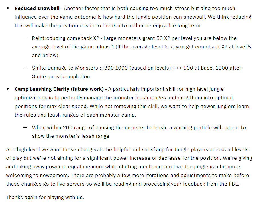 Mark Yetter Gameplay Thoughts Just Posted Some Work On Increasing Jungle Accessibility We Would Like To Increase The Appeal And Onramp For Lower Level Players So These Are Our First