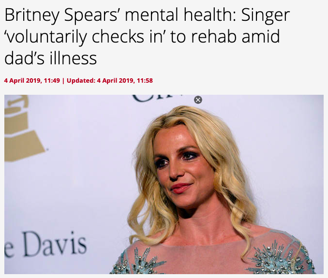 The "Britney would have died" narrative comes straight Britney's advisors. In fact, it was one of the earliest red flags when they switched from "Britney entered voluntarily" on April 4th to "she would have died" on April 19th when entering a health facility in 2019.  #FreeBritney