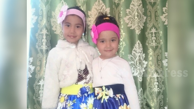 Madina on the left, she was killed yesterday in Kyrgyz-Tajik border conflict
