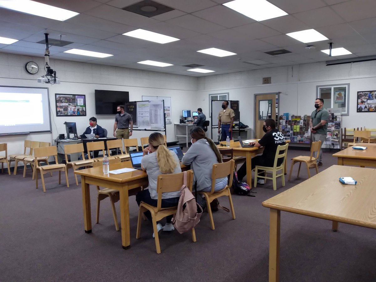 ASVAB Interpretation @ YHS  Thank You to both the ARMY &amp; MARINE Recruiters for your help!