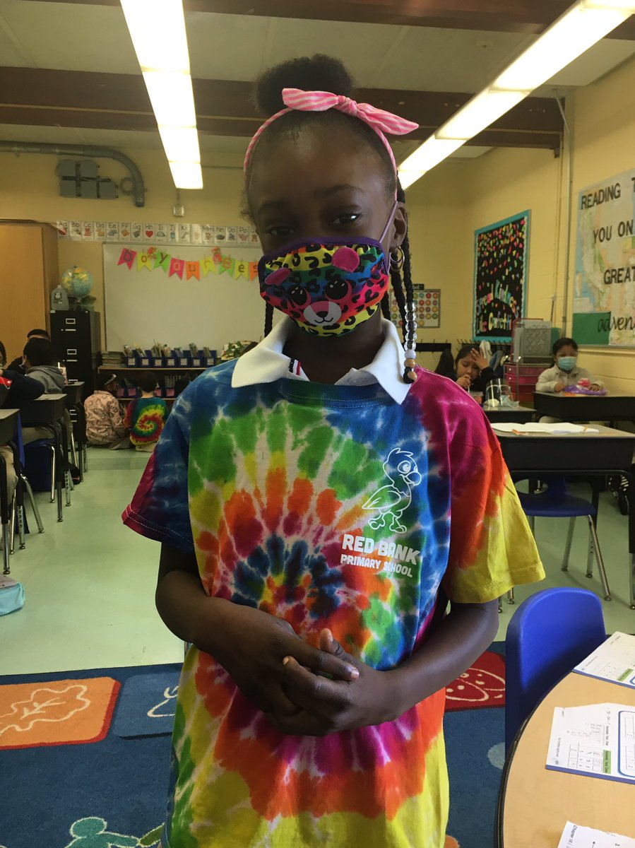 This young lady was very happy to show off her new RBPS spirit wear!  😁