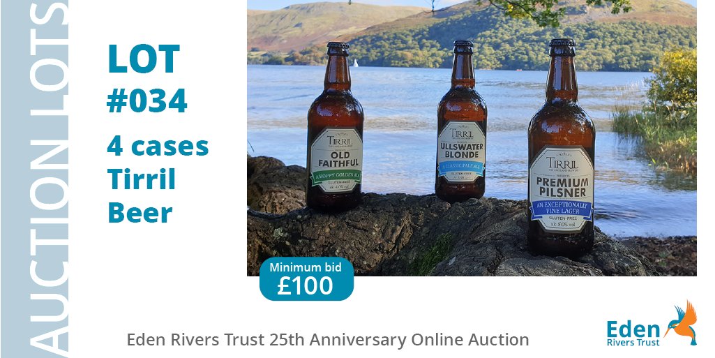 Eden Rivers Trust (@edenriverstrust) on Twitter photo Cheers 🍻 It's the weekend - perfect time to bid on one of our charity auction lots - four cases of <a href="/tirrilbrewery/">Tirril Brewery</a> artisan beers! All proceeds will help us improve & protect Eden's rivers for years to come.👇 ow.ly/s3JW50EBYRV #MadeinCumbria #Penrith Cheers 🍻 It's the weekend - perfect time to bid on one of our charity auction lots - four cases of <a href="/tirrilbrewery/">Tirril Brewery</a> artisan beers! All proceeds will help us improve & protect Eden's rivers for years to come.👇 ow.ly/s3JW50EBYRV #MadeinCumbria #Penrith