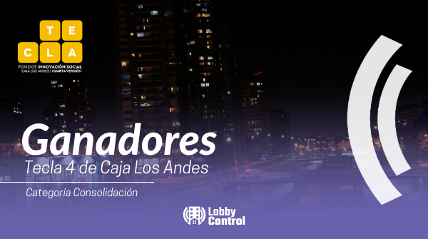 LobbyControlCL's tweet image. ¡Estamos felices! 

Somos los ganadores de #Tecla4 de @cajalosandes en la categoría Consolidación.

Desde LobbyControl agradecemos a cada una de las personas que nos apoyaron en la votación popular y a todos los mentores que han sido parte de todo esto proceso.