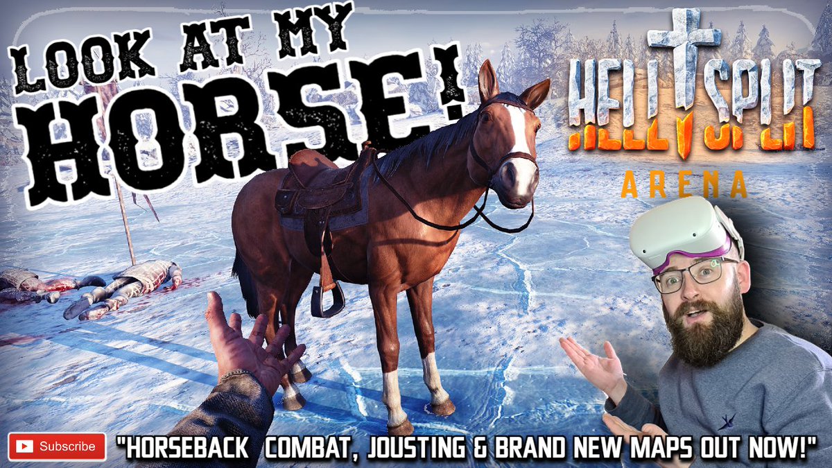 LOOK AT MY HORSE!!!

This new Hellsplit Arena update is crrrazy, honestly it's my favourite physics based arena fighting game in VR &amp; they keep making it better!

Enter the competition to WIN a copy of the game by checking out the video 😘

youtu.be/ZskOnW2nyCI