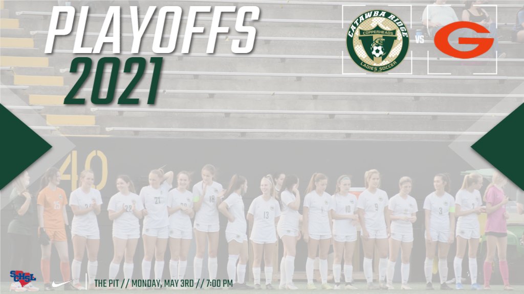 CRHS_GirlSoccer's tweet photo. PLAYOFF BOUND!

Date: Monday, May 3
Time: 7:00 PM
Vs. @VGirlsSoccerGHS
Ticket Link: https://t.co/oap99pkq3G
Admission: $6
Streaming Link: https://t.co/IVeGqACZSC
@CatawbaRidge #BeTheWHY https://t.co/JrRTttXb66