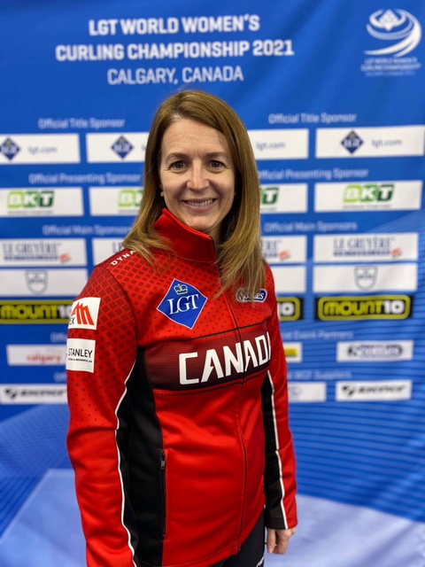 ShPkcurlingclub's tweet photo. Who's ready for some more curling? (at least on TV). Coach Heather @hnedohin  and Team Canada (@EinarsonTeam) are ready to rock the LGT Women's World Curling Championships. Cheer them on and get yourself some @Curling_Alberta 50/50 tickets. #spccblue #shpk #shelooksgoodinred https://t.co/MhqpimRUKD