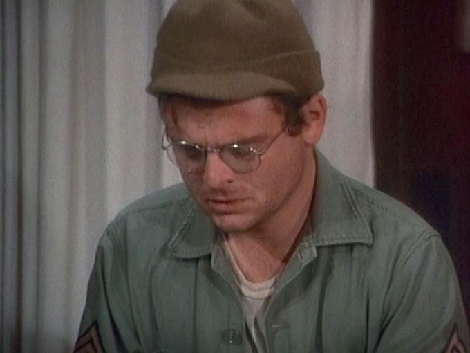 Happy Birthday to Gary Burghoff, here in M*A*S*H! 