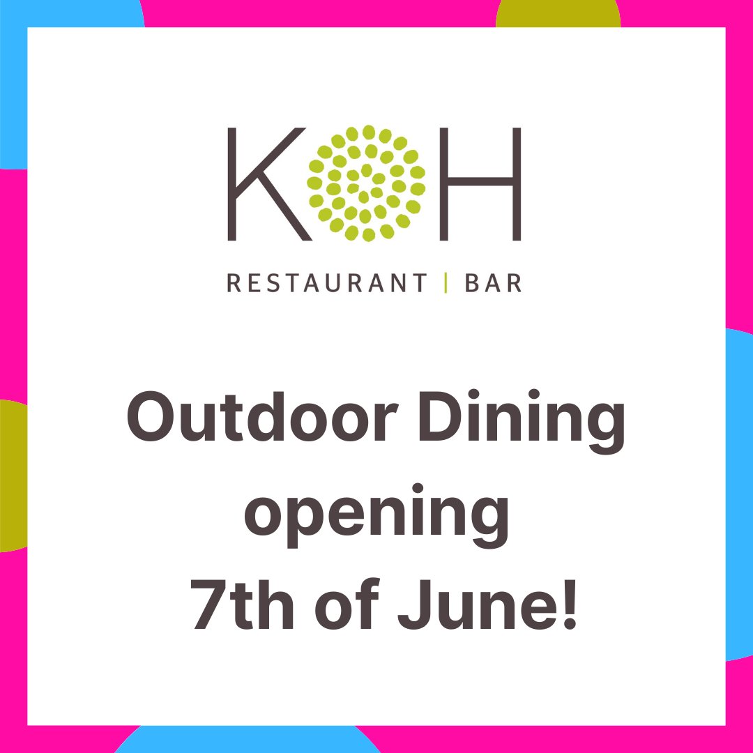 Happy Friday! 🤗

We are extremely excited to announce our outdoor dining area will be up and running for reopening on the 7th of June!

More info on how to book will be shared next week 🎉

Wishing you all a lovely weekend

#outdoordining #reopening #greatfood