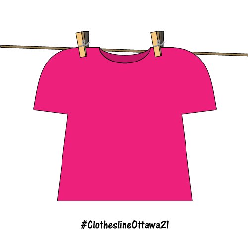 OttawaWEN's tweet photo. Virtual Clothesline Project 2021 #clotheslineottawa21

Use this T-shirt template to create your own design &amp; submit it to wenottawa8@gmail.com (you can choose to remain anonymous).

Red, Pink, or Orange symbolize those who experienced rape or sexual assault https://t.co/FbbMwyRdA1