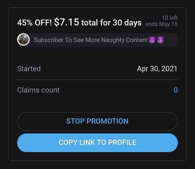 Subscribe to my onlyfans😉 More naughty content coming soon😈 45% Discount Off #buyingcontent #LinkInBio<a href="/tag/linkinbio"class="tags"><span>#linkinbio</span></a><a href="/tag/discount"class="tags"><span>#discount</span></a><a href="/tag/subscribe"class="tags"><span>#subscribe</span></a><a href="/tag/subscribetoday"class="tags"><span>#subscribetoday</span></a>