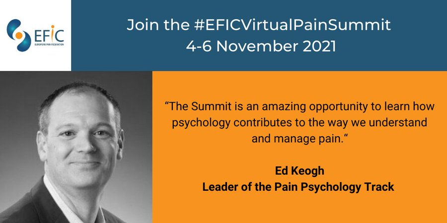 👨‍💻The #EFICVirtualPainSummit offers over 40 hours of teaching across 3 days based on the European Pain Federation pain curricula. 

🤗Become an #EFICAcademy member now and join <a href="/EFIC_org/">European Pain Federation EFIC®</a> on 4-6 November 2021

<a href="/Sedolor/">Sociedad Española del Dolor</a> <a href="/SEDJovenes/">SED Jóvenes</a> <a href="/IASPpain/">IASP</a>