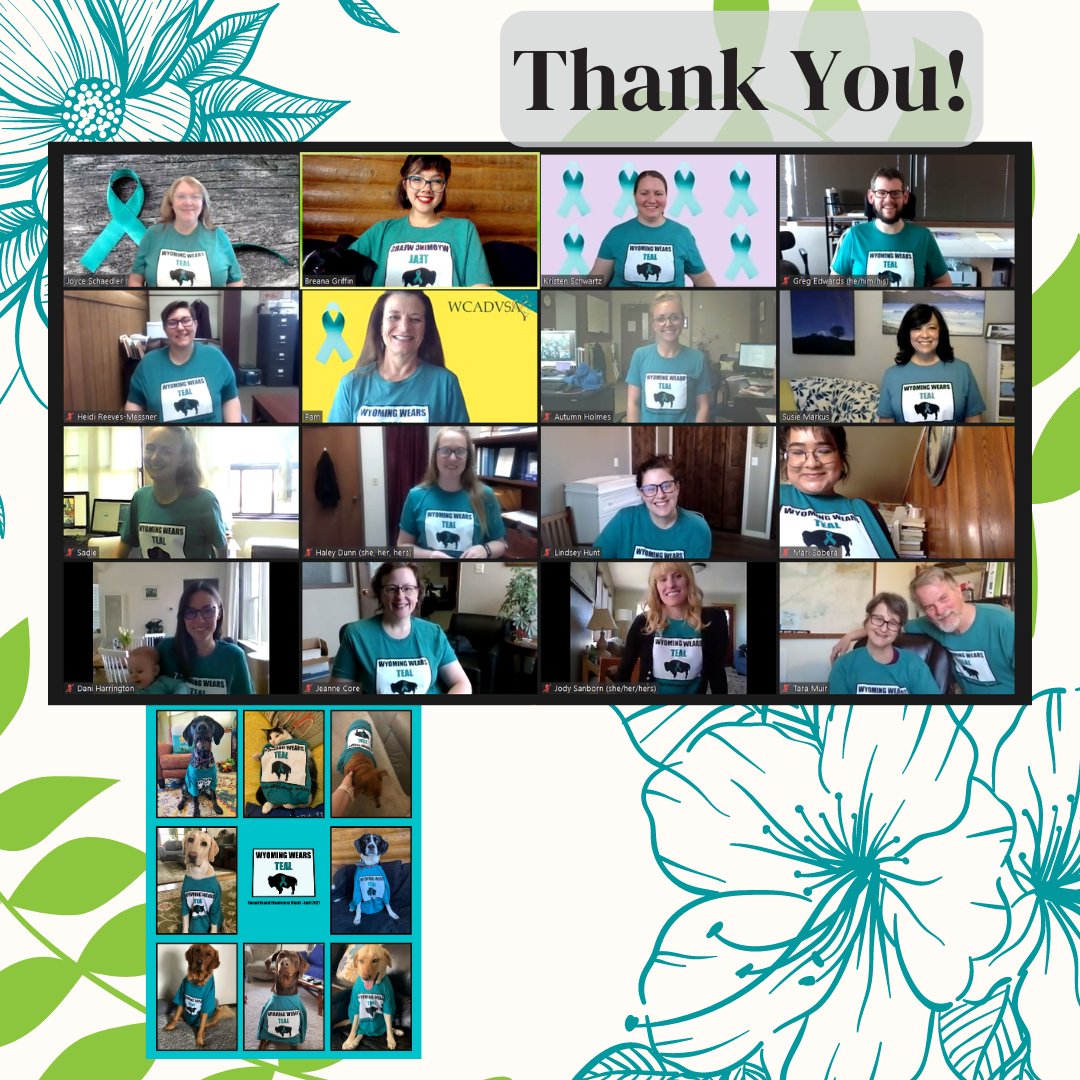 WCADVSA's tweet image. A HUGE thanks goes to all of the incredible staff at the WCADVSA (and our pets) for making our virtual SAAM campaign possible. We hope you'll tune in again next year when we take over our social media pages once more with love, healing, and support for all survivors.

#SAAM2021